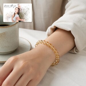 Sunny Faceted Bead Bracelet worn by an adult model for realistic scale and everyday styling.