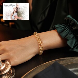 Sunny Faceted Bead Bracelet worn by an adult in a polished evening lifestyle scene.