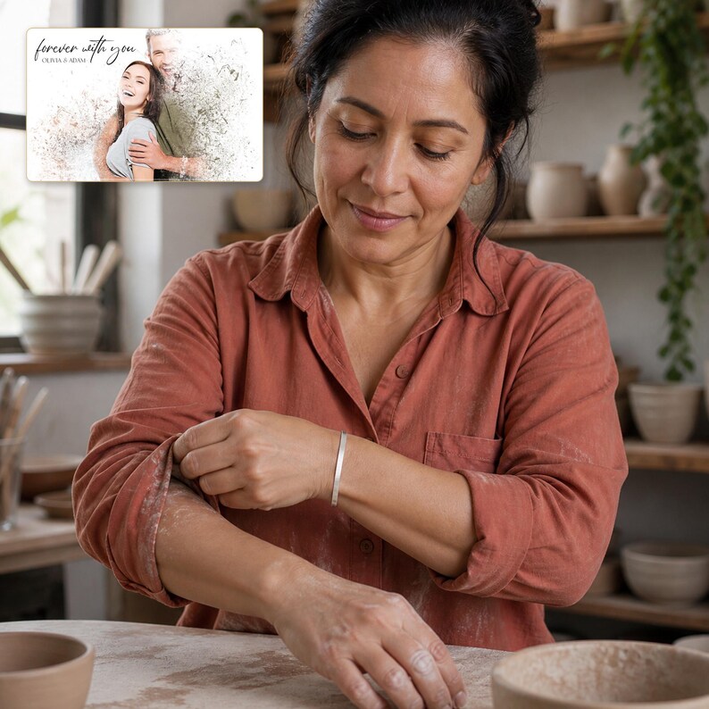 Silken Line 925 Snake Bracelet worn by an adult in a natural daytime lifestyle scene.