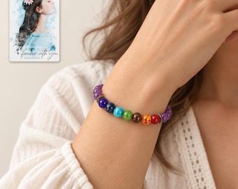 Pulseira de cordão roxo, contas coloridas e nó deslizante ajustável personalizável.