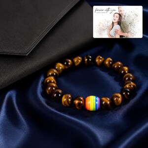Spectrum bead Pride Bracelet Collection styled for an elegant evening look with the product remaining the clear focal point.