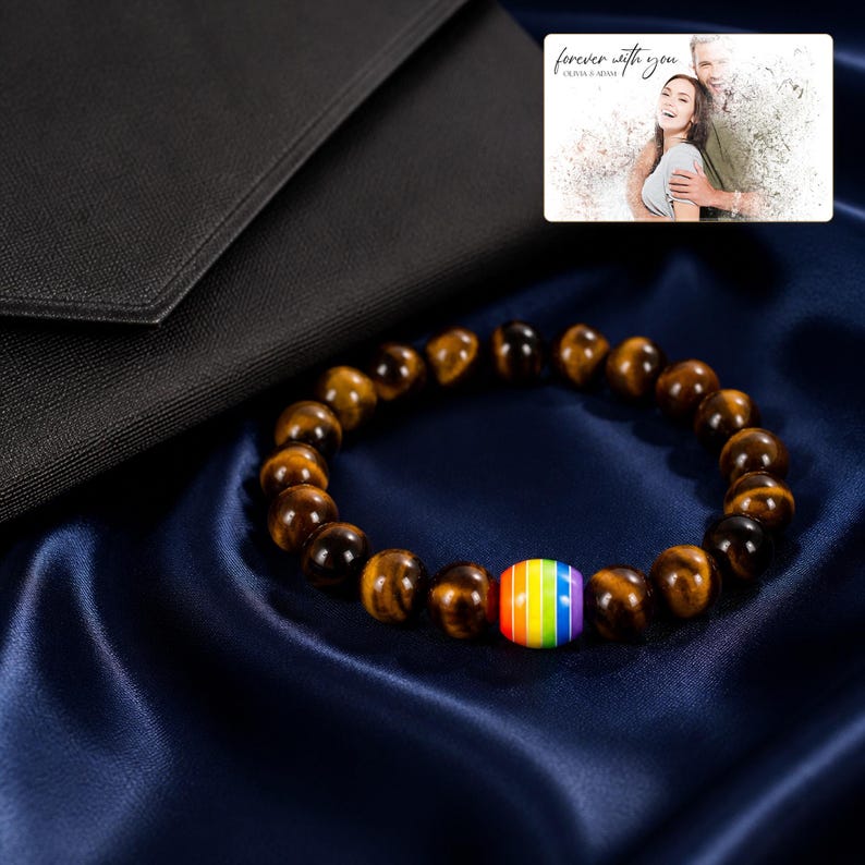 Spectrum bead Pride Bracelet Collection styled for an elegant evening look with the product remaining the clear focal point.