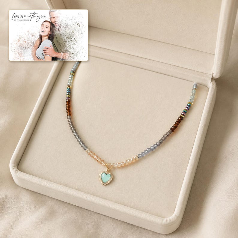 Heart Bead Necklace, gift box view, photo 4.