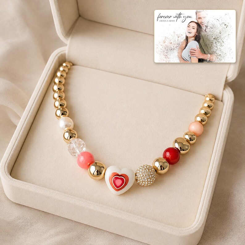Heart Charm Jewelry, gift box view, photo 4.