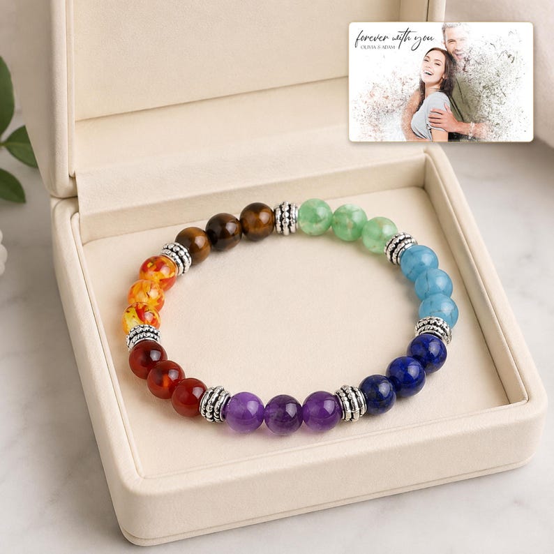 Rainbow Bead Bracelet, gift box view, photo 4.