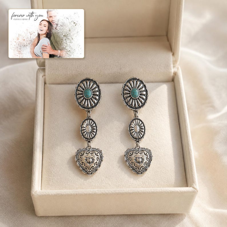 Turquoise Tone Jewelry, gift box view, photo 4.
