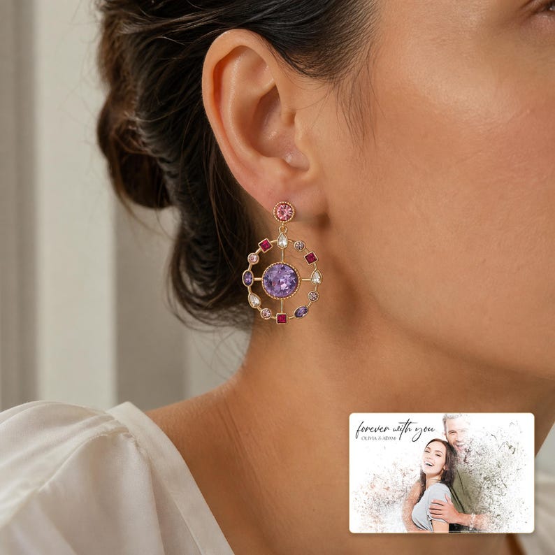 Prism Garden Sparkle Drops worn by an adult model for realistic scale and everyday styling.