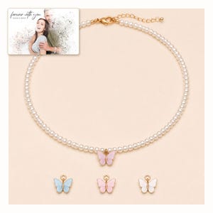 Butterfly Bead Choker, catalog view, photo 2.