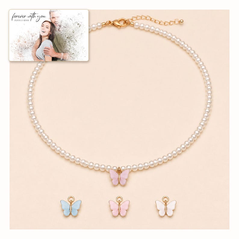 Butterfly Bead Choker, catalog view, photo 2.