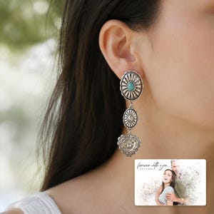 Turquoise Tone Jewelry, worn lifestyle view, photo 5.