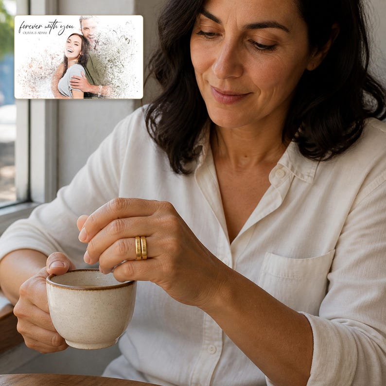 Brave Word Open Band Ring shown as the main Etsy hero photograph with a clear view of the complete design.