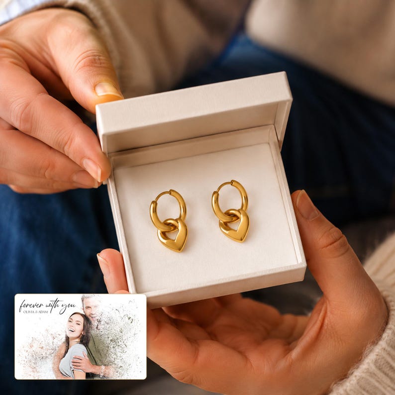Charm Hoop Earrings, gift giving view, photo 13.