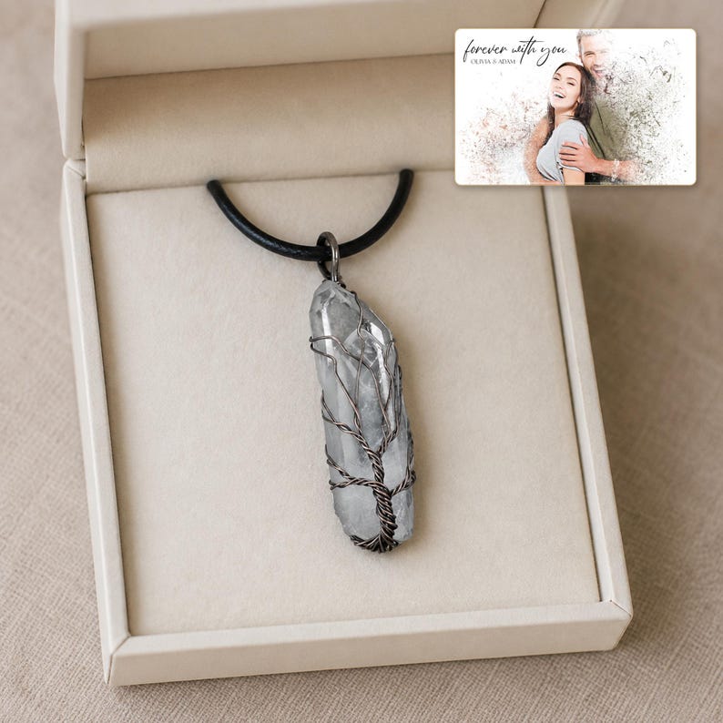 Tree Wire Pendant Necklace, gift box view, photo 4.