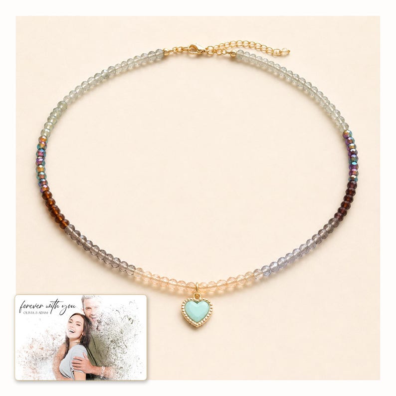 Heart Bead Necklace, catalog view, photo 2.