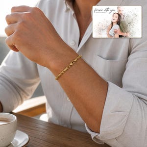 Sunlit Twist Rope Chain Bracelet shown as the main Etsy hero photograph with a clear view of the complete design.