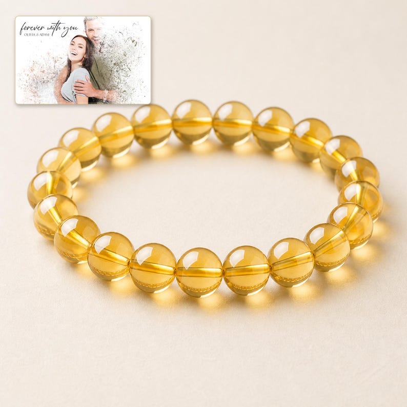 Sunny Faceted Bead Bracelet shown as the main Etsy hero photograph with a clear view of the complete design.