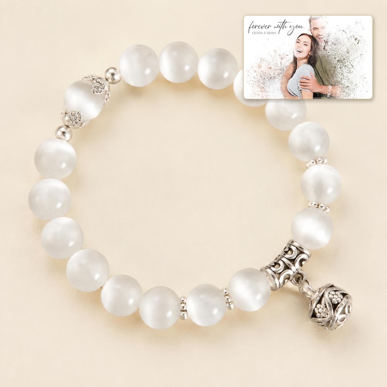 Round Bead Charm Bracelet, hero view, photo 1.