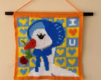 Goose With a Bonnet Tapestry Crochet Pattern | Digital Download | PDF