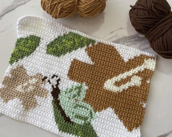 Butterfly Tapestry Crochet Pattern | Floral Scenery (PDF)