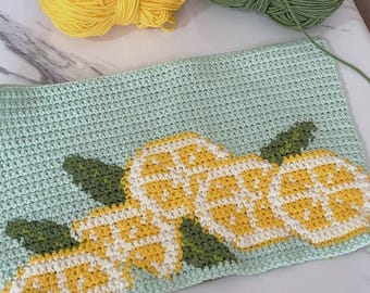 Lemons Tapestry Crochet Pattern (PDF Pattern)