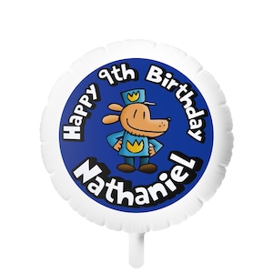 Dogman Birthday Decor Helium Balloon, Custom Balloon for Kids, Colorful Party Decor, Celebration Balloons, Fun Birthday Gift