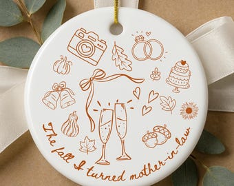 Mother-in-Law Ornament Wedding Gift from Bride, Mother of the Groom Gift, Mother of the Bride Keepsake, Mom of Bride Present