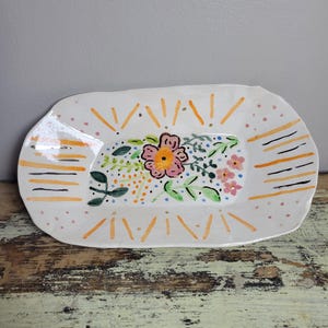 Floral & Gold Bowl