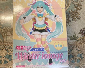 Figura Hatsune Miku Winter Image Ver. VOCALOID Taito de Japón Nueva Kawaii Auténtica
