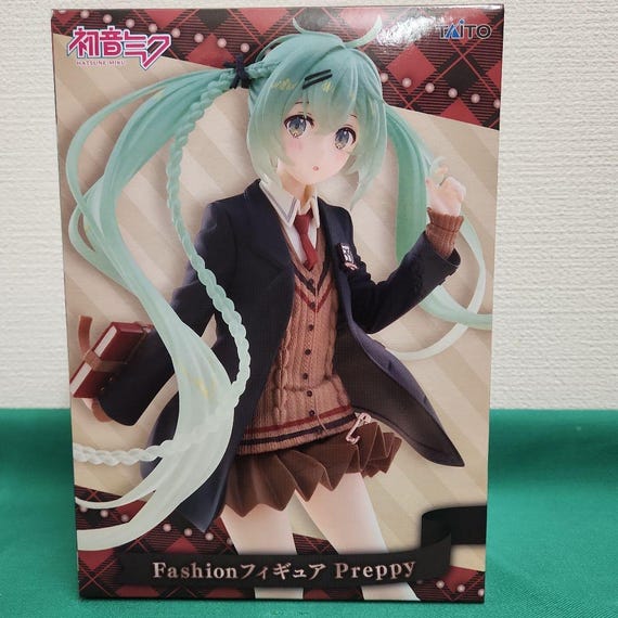 Hatsune Miku Fashion Figure Preppy TAITO From Japan New Kawaii