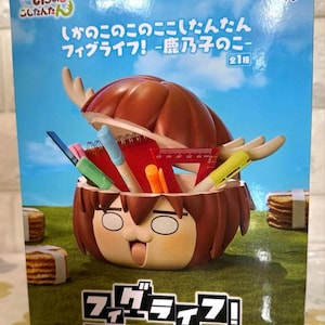 Mój przyjaciel jeleń Nokotan – figurka do przechowywania głowy „Pakkaan” (Shikanoko Noko) Banpresto z Japonii Nowa oryginalna kawaii
