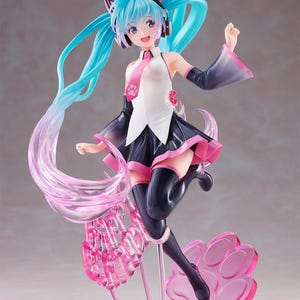 Hatsune Miku Birthday 2021 AMP Figure Happy Cat ver. Vocaloid From Japan New Kawaii Authentic