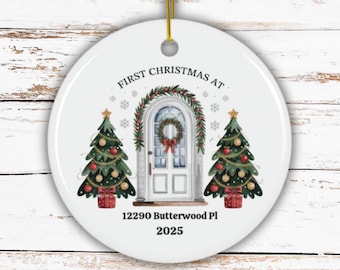 First Christmas in Our New Home Ornament 2025 Personalized Housewarming Gift Custom New Home Keepsake New Homeowner Ornament Closing Gift