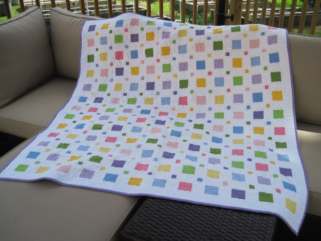 Multi-color Baby Quilt, Baby Quilt, Nursery Quilt, Quilts for Sale ...