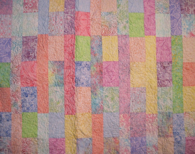 Pastel Quilt Baby Quilt Nursery Quilt Quilts for Sale Free Etsy