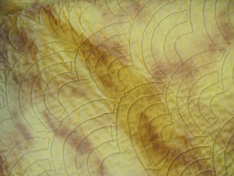 Multicolored Quilt, Gold Quilt, Gender Neutral Quilt, Handmade Quilt