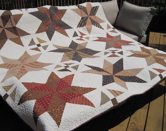 Big Star Quilt, Queen Size Quilt,