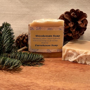 Woodsman Tallow Soap - No artificial dyes or fragrances