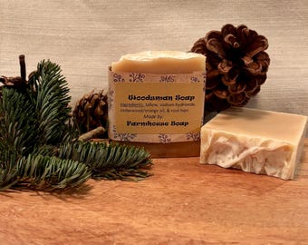 Woodsman Tallow Soap - No artificial dyes or fragrances