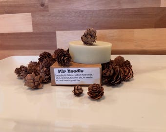 Barra de champú Fir Needle: sin colorantes ni fragancias artificiales