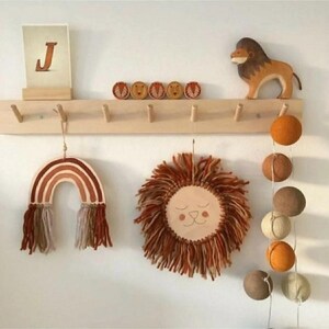 Wooden Modern Wall Hanging Rack