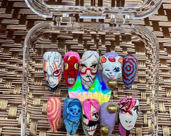 Custom character/Anime press on nails