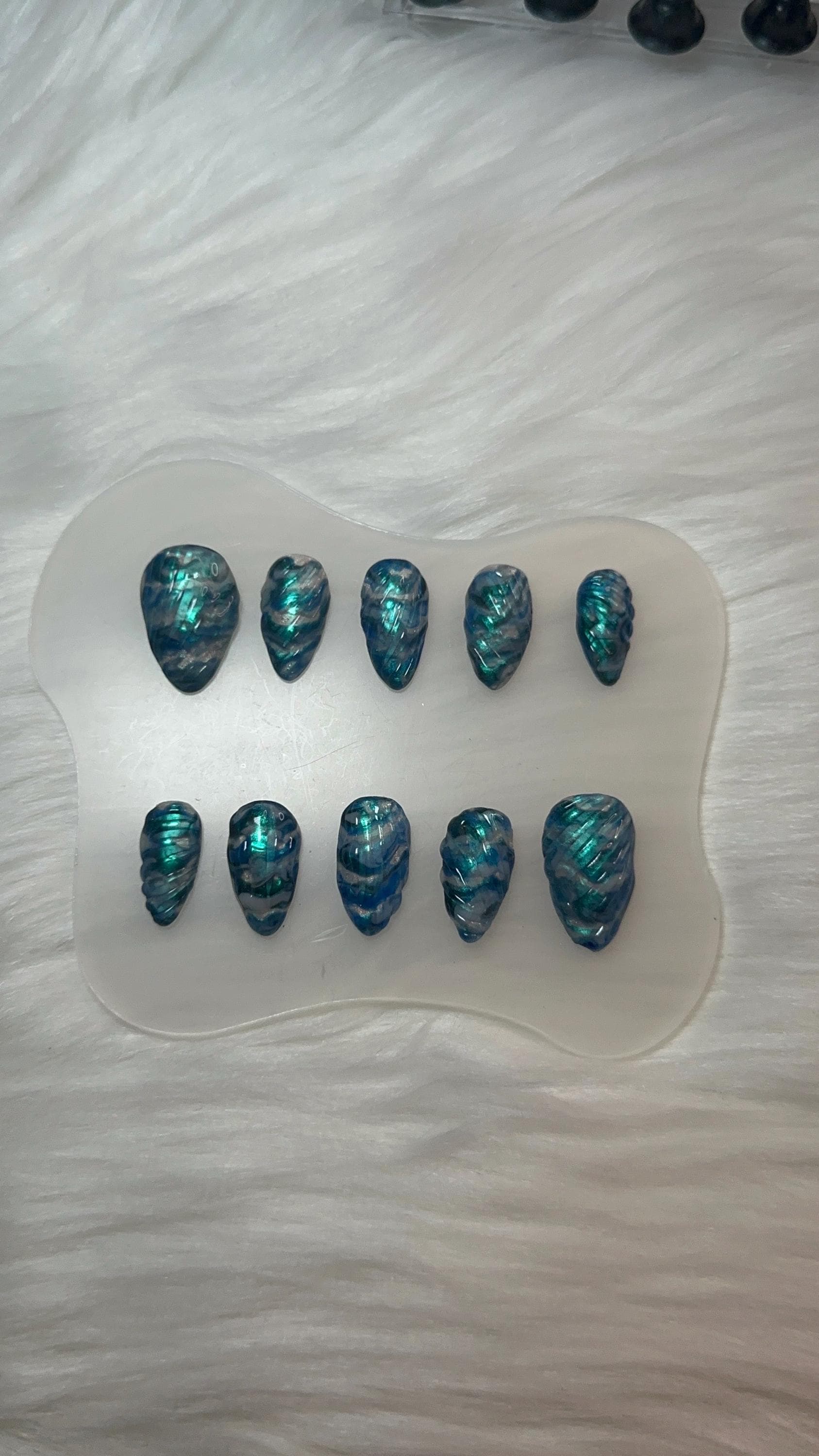 Abalone shell nails