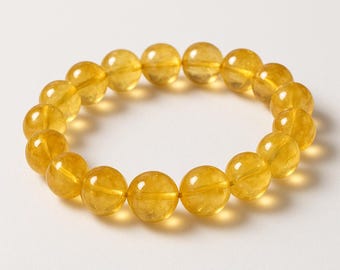 AAA-armband met citrienkristal8 mm: steen van succes en overvloed