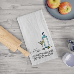 Martini-Geschirrtuch für Mütter, perfektes Cocktailgeschenk zum Muttertag, Küchendekor für sie, bestes Muttergeschenk zum Muttertag, Mutter-Geburtstagstuch