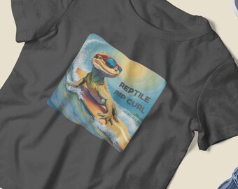 Maglietta per bambini "Bearded Dragon Reptile" / Amante delle lucertole / Reptile Rip Curl / Regalo per ragazzi
