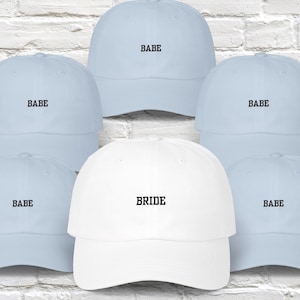 Sombreros personalizados para novias, gorra bordada, sombrero de despedida de soltera, hermandad, despedida de soltera, regalo de despedida de soltera, despedida de soltera de campamento