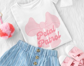 Camisa de Patrulla de Pétalos / Camisa de Niña de las Flores / Camisa de Propuesta de Niña de las Flores / Camisa de Fiesta de Bodas / Camisa de Fiesta Nupcial Juvenil / Regalo de Niña de las Flores