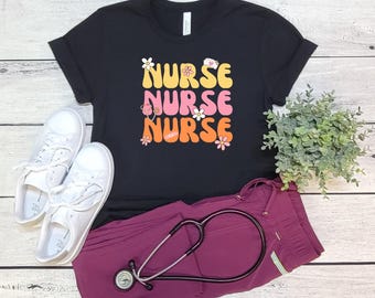 Floral Nurse Shirt | New Nurse Gift | Nurse Appreciation | Nurse Student Tee | Registered Nurse Shirt | Nursing School Tee | Daisy Nurse