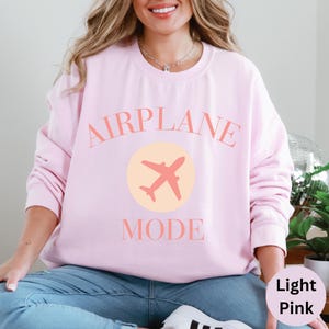 Sudadera con modo avión / Hora de aventuras / Suéter de viaje / Regalo para viajeros / Camiseta de vacaciones / Cuello redondo de modo avión imagen 7