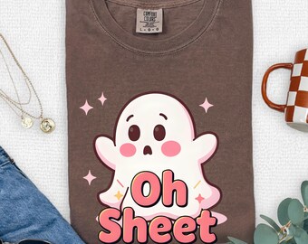 Cute Ghost Shirt | Oh Sheet | Cute Halloween Shirt | Funny Halloween Shirt | Pastel Ghost Shirt | Ghost Costume | Pastel Halloween